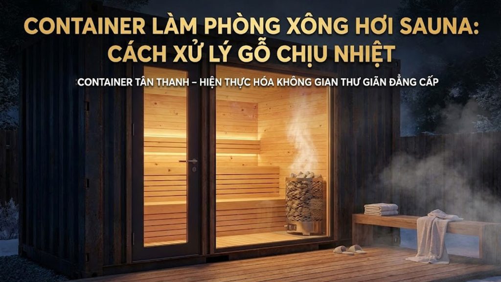 CONTAINER LÀM PHÒNG XÔNG HƠI SAUNA