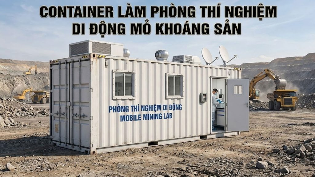 Container làm phòng thí nghiệm di động mỏ khoáng sản