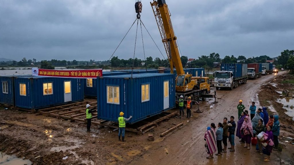 NHÀ TẠM LÁNH NẠN BẰNG CONTAINER