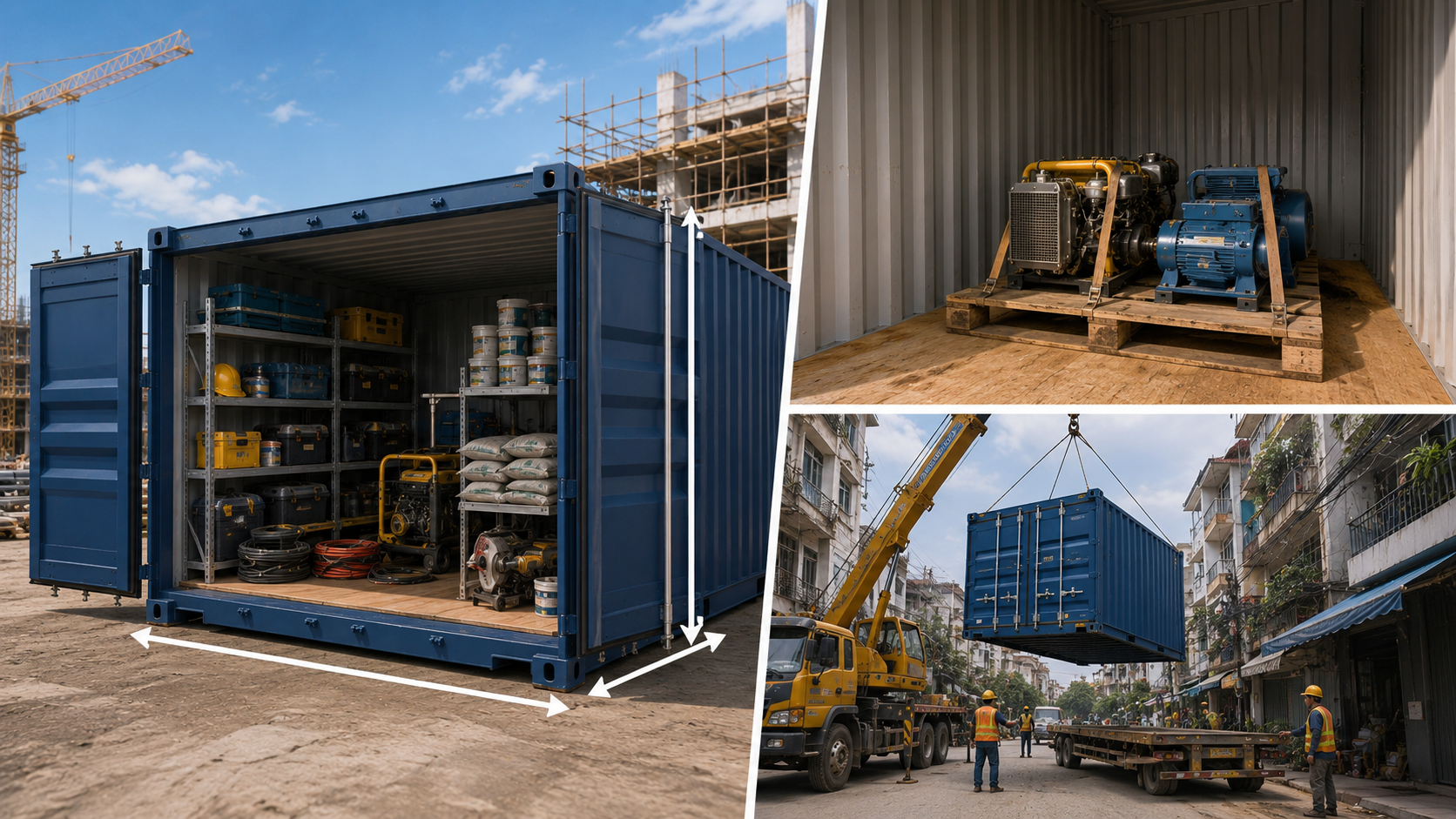 CONTAINER KHO 20FT: GIẢI PHÁP LƯU TRỮ TẠM THỜI TỐI ƯU TẠI CÔNG TRƯỜNG XÂY DỰNG 2026