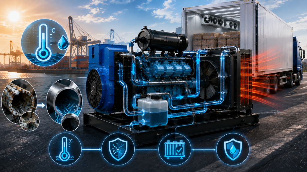 TẠI SAO NÊN DÙNG NƯỚC LÀM MÁT CHUYÊN DỤNG CHO MÁY PHÁT ĐIỆN GENSET?