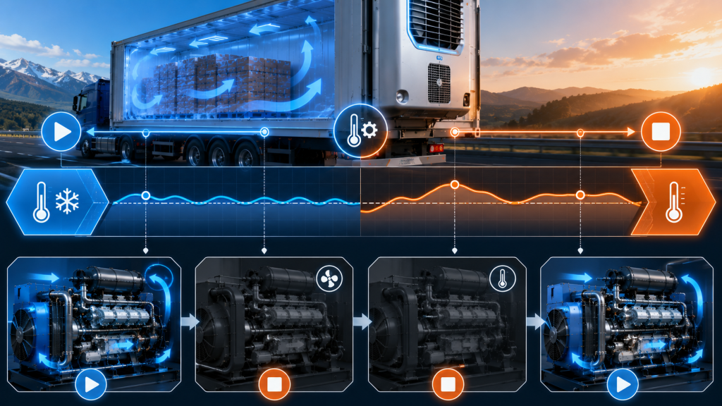 CÀI ĐẶT CHẾ ĐỘ START/STOP MÁY LẠNH CONTAINER: BÍ QUYẾT CHẠY HÀNG LẠNH LÃI CAO