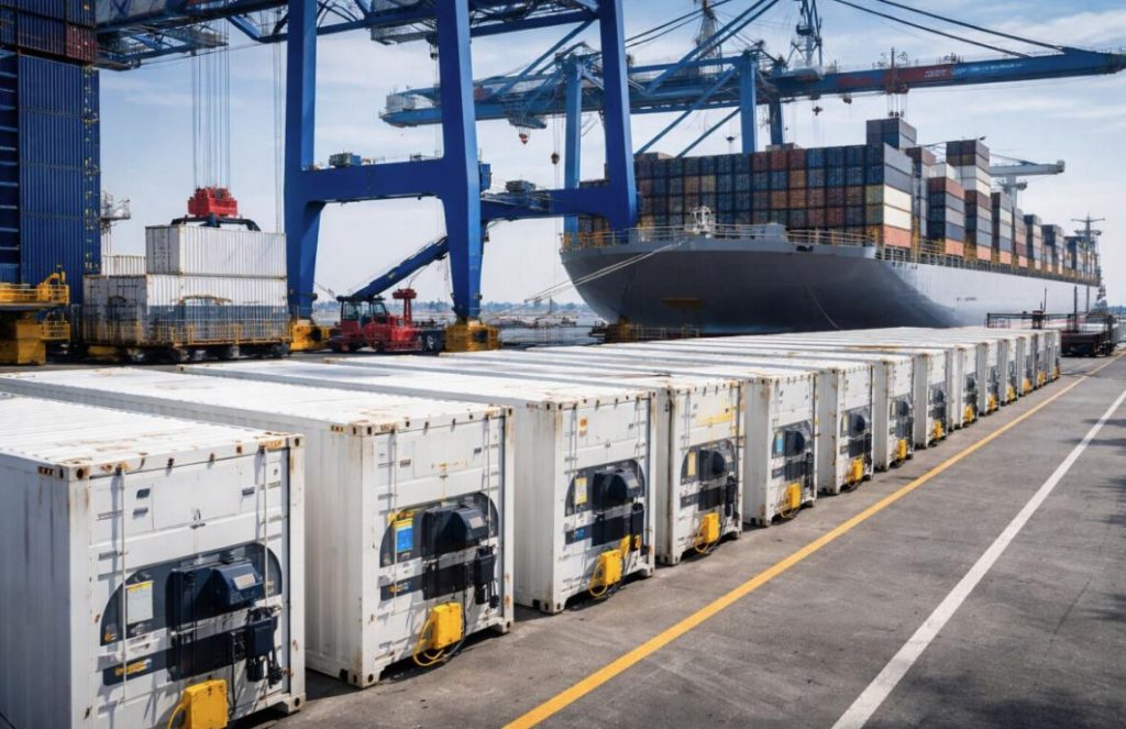 PHƯƠNG PHÁP CÂN BẰNG PHA ĐIỆN ÁP KHI CẮM SẠC ĐỒNG LOẠT HỆ DÀN MÁY LẠNH CONTAINER BÃI CẢNG