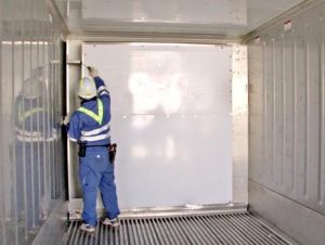 QUY TRÌNH VÁ SỬA KỸ THUẬT VÁCH NHÔM, VÁCH INOX LÒNG CONTAINER LẠNH BỊ XE NÂNG ĐÂM THỦNG