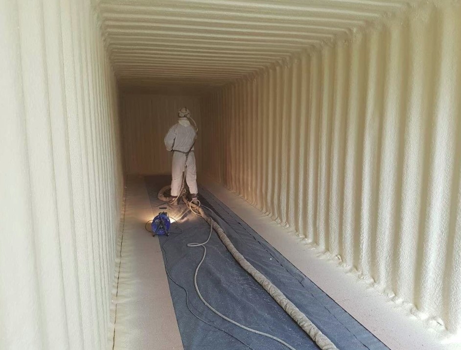 Cấu tạo và nguyên lý cách nhiệt của lớp Foam PU container lạnh
