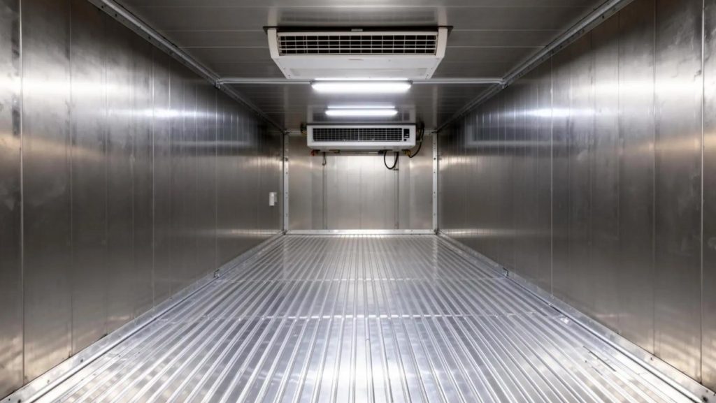 Xử lý các vết nứt chân chim trên vách inox nội thất container lạnh