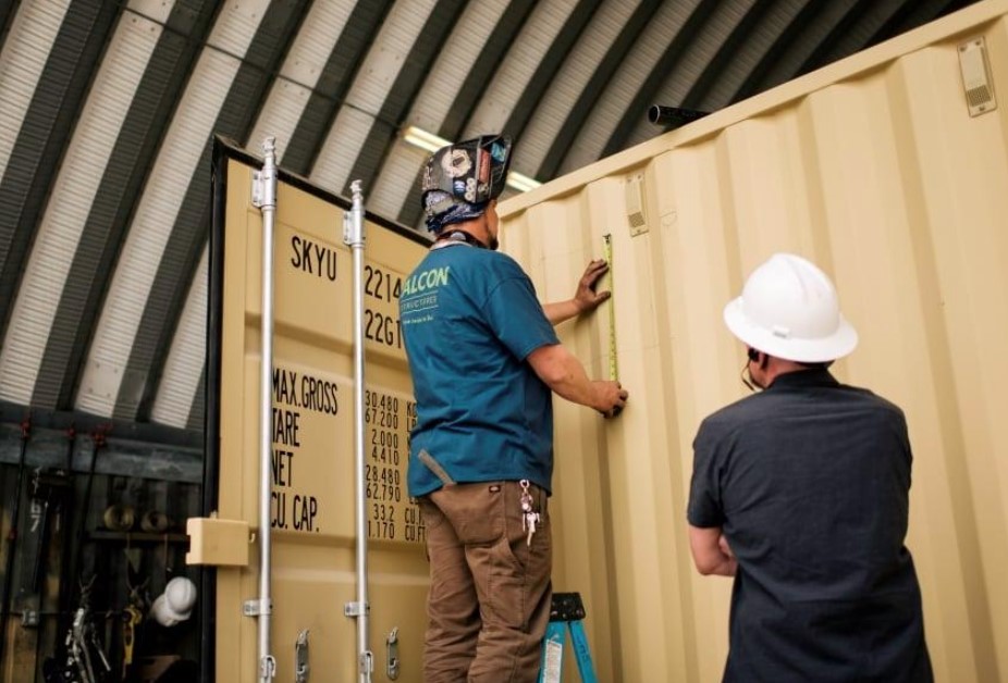 Kiểm tra độ vuông góc và dung sai hình học của container sau khi cắt ngắn
