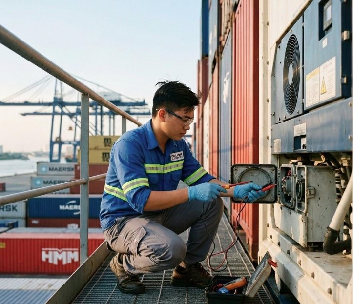 Quy trình kiểm tra kỹ thuật máy lạnh container (Thermo King / Carrier) trước khi chạy hàng